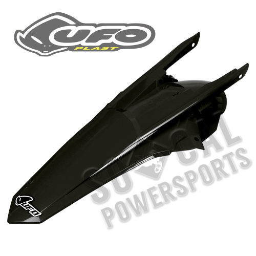 UFO Plastics - UFO Plastics MX Rear Fender - Black - KT04060-001
