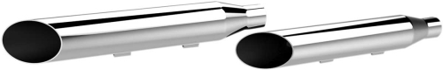 Khrome Werks - Khrome Werks 3in. HP-Plus Slip-On Mufflers - Slash Cut - Chrome - 202395