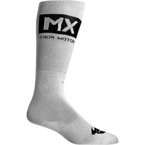 Thor - Thor MX Cool Socks - 3431-0668 - Gray/Black - Lg-XL