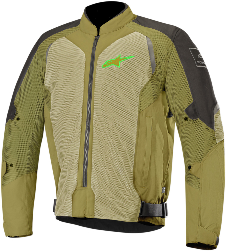 Alpinestars - Alpinestars Wake Air Jacket - 3305918-1660-2X - Black/Green - 2XL