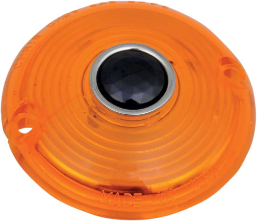 Chris Products - Chris Products Turn Signal Lens - Amber with Blue Dot - DHD3AB