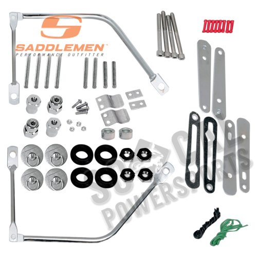 Saddlemen - Saddlemen S4 Saddlebag Complete Quick Disconnect Kit - 3501-0343
