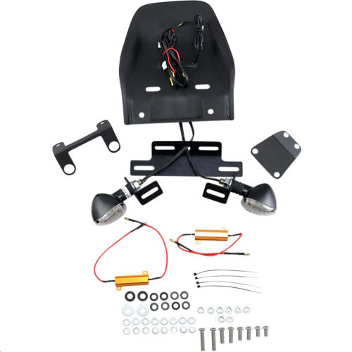 Targa - Targa Tail Kit with LED Turn Signals - Black/Clear - 22-173LED-L