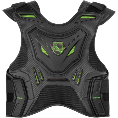 Icon - Icon Stryker Vest - 2701-0614 - Green - Sm-Md