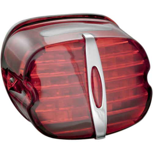 Kuryakyn - Kuryakyn Deluxe Panacea Taillight Lens with No Tag Light Window - Red - 5421