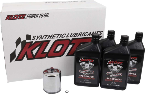 Klotz Oil - Klotz Oil Basic Oil Change Kit - 20W/50 - 4qt. - KH-103