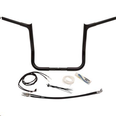 Fat Baggers, Inc. - Fat Baggers, Inc. 1-1/4in. EZ Install Handlebar Kit with Pointed Top Handlebars - Gloss Black - 909214-B