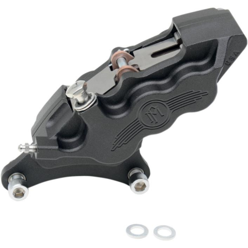 Performance Machine - Performance Machine Six-Piston Differential-Bore Front/Left Brake Caliper Kit - Black Ops - 0051-2909-SMB