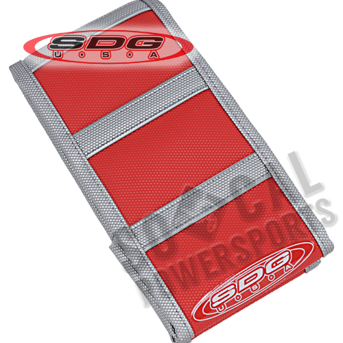 SDG - SDG 6-Rib Gripper Seat Cover - Red Cover/Gray Sides with Gray Ribs - 95923XRX