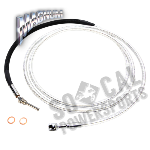Magnum - Magnum Sterling Chromite II Hydraulic Clutch Line - 84in. - 180 Degree Banjo Angle - 31484