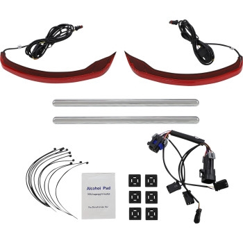 Custom Dynamics - Custom Dynamics Dual-Intensity Low-Profile Saddlebag Lights - Red Lens - CD-IND-SPRING-R