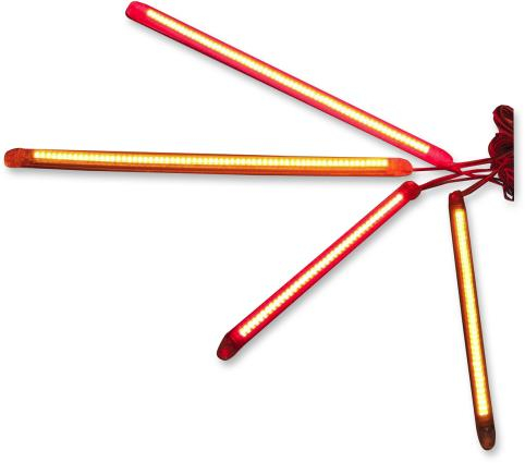 Custom Dynamics - Custom Dynamics Truflex II Flexible LED Strip - 40-LED - Amber/Smoke - T2F40AS