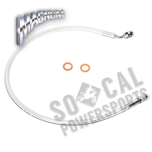 Magnum - Magnum Sterling Chromite II Designer Series ABS Front Upper Brake Line - 7/16in., 35deg. Banjo - 22in. - AS37922