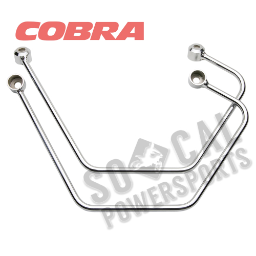 Cobra - Cobra Saddlebag Supports - Chrome - 02-6260
