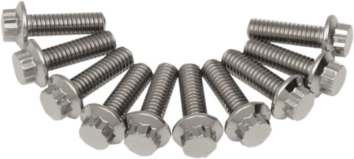 Diamond Engineering - Diamond Engineering 12-Point Stainless Steel Coarse Thread Bolt Refill Packs - 5/16in.-18 x 1in. - TC0510HP-10