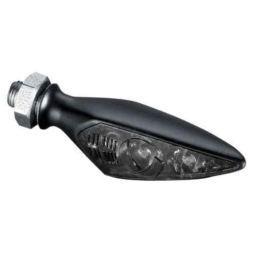 Kuryakyn - Kuryakyn Micro/Rhombus Marker Light - Rear Right - Satin Black Housing - Red/Red/Amber - 2854
