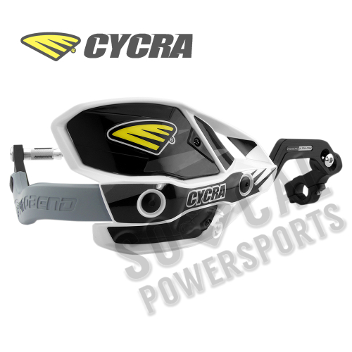 Cycra - Cycra Ultra Probend CRM Wrap Around Handguards - White/Black - 1CYC-7408-12X