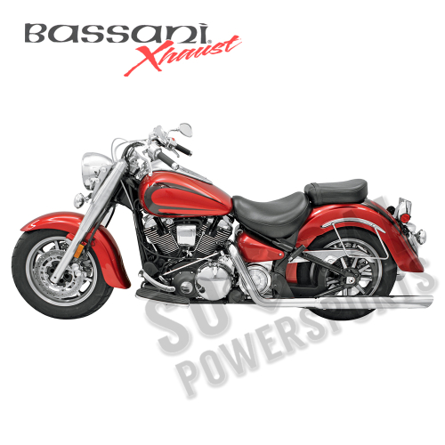 Bassani Manufacturing - Bassani Manufacturing Power Curve True Dual Crossover Header Pipes - 31115A