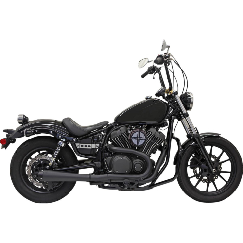 Bassani Manufacturing - Bassani Manufacturing Road Rage 2-Into-1 Exhaust System with Standard Megaphone Muffler - 3B22RB