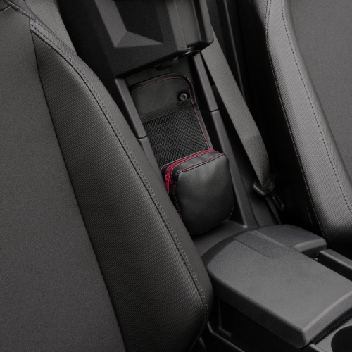 Show Chrome - Show Chrome Center Console Organizer - Red with Red Zipper - H44-3ZRED