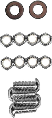 Drag Specialties - Drag Specialties Transmission Mount (Button Head Style) Chrome Socket-Head  Bolt Set - Smooth - MK336