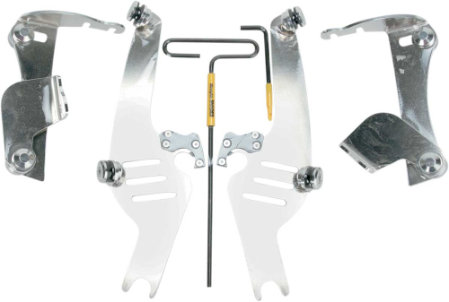 Memphis Shades - Memphis Shades Trigger-Lock Mount Kit for Sportshield Windshields - Polished - MEM8915