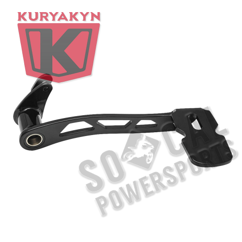 Kuryakyn - Kuryakyn Girder-Style Extended Brake Pedal - Models without Fairing Lowers - Gloss Black - 9643