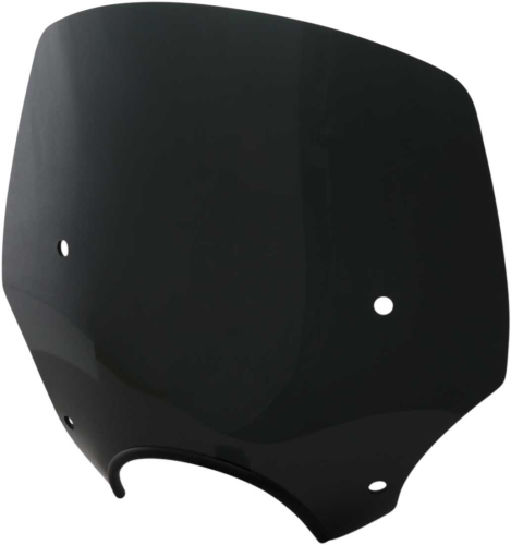 Memphis Shades - Memphis Shades El Paso Sportshield Windshield (7in. Cutout) - 15in. - Dark Black Smoke - MEP5245