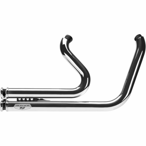 Arlen Ness - Arlen Ness Lowdown 2-Into-2 Exhaust System - Chrome - 7212501