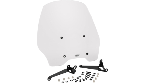 Show Chrome - Show Chrome Adjustable Tall Windscreen - Clear - 20-402CT