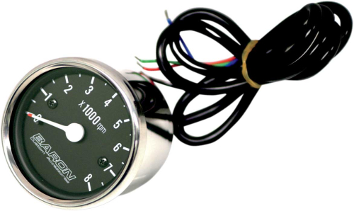Baron Custom Accessories - Baron Custom Accessories Tachometer Internals - Black Face - BA-07-660T