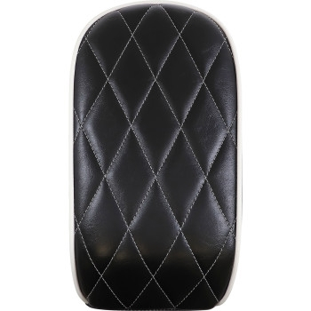 Le Pera - Le Pera Bare Bones Pillion Pad - White Diamond Stitch - LY-007PDMWTP