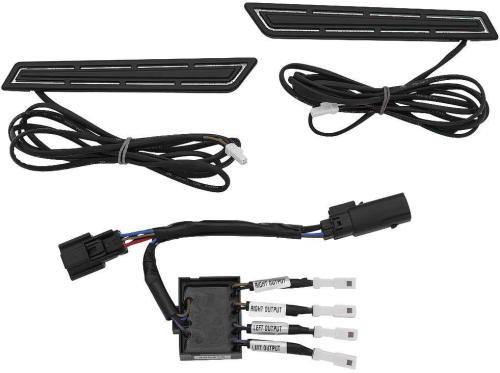 Kuryakyn - Kuryakyn LED Saddlebag Hinge Accents - Black - 5477