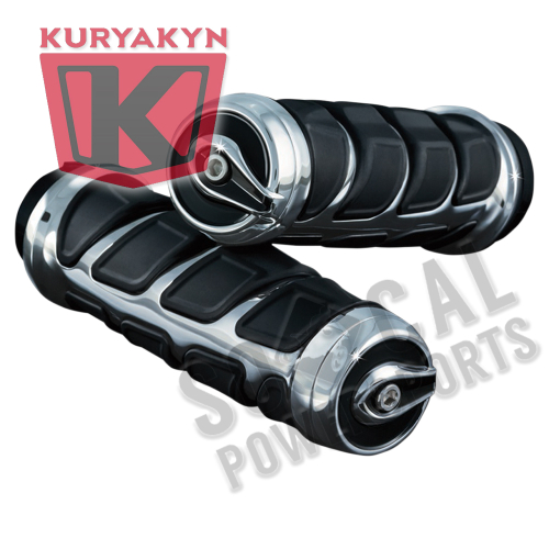 Kuryakyn - Kuryakyn Kinetic Grips - Chrome - 6350