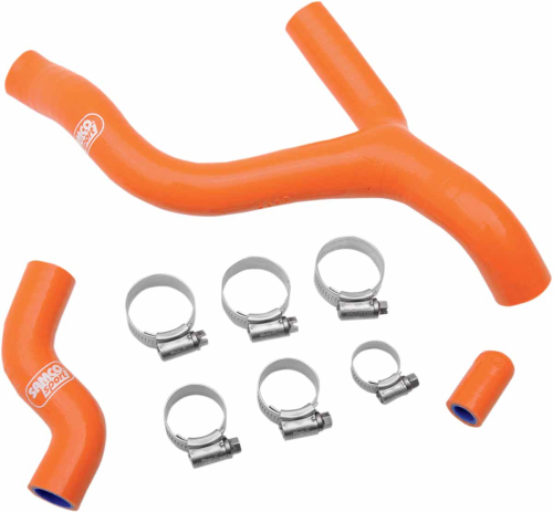 Moose Racing - Moose Racing Radiator Hose/Clamp Kit - Orange - MBU-KTM-43-OR