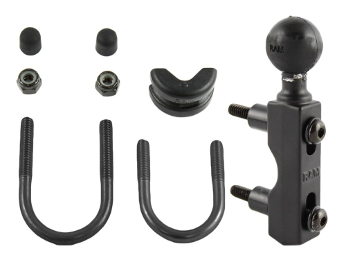 RAM Mounts - RAM Mounts RAM Motorcycle Combination Base for Handlebar or Brake/Clutch Reservoir with 1in. Ball - RAM-B-309-7
