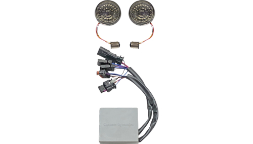 Custom Dynamics - Custom Dynamics SMART LED 1157 Bullet Turn Signals - Amber/Red - CD-STS-RSGST