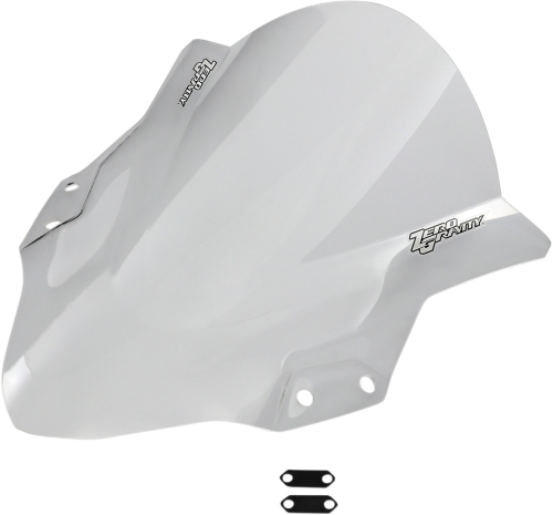 Zero Gravity - Zero Gravity Double Bubble Windscreens - Clear - 16-283-01