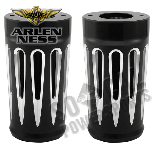Arlen Ness - Arlen Ness Deep Cut Fork Boot Covers - Black - 20-034