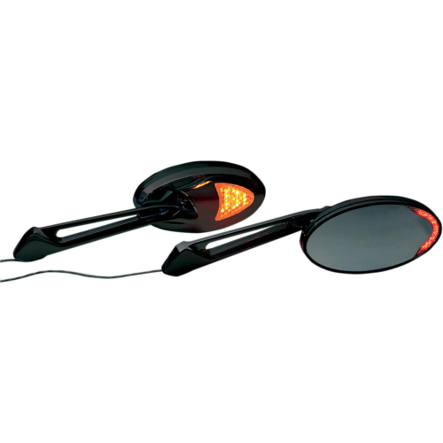 Rivco Products - Rivco Products Custom LED Mirror with Front and Rear Accent Lights - Black - MIRLEDBK