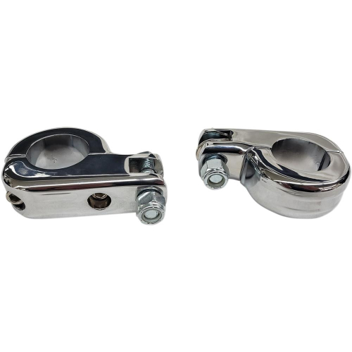Rivco Products - Rivco Products Heavy-duty Footpeg Clamps - Chrome - MV220