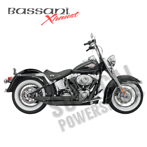 Bassani Manufacturing - Bassani Manufacturing FireFlight Exhaust System - Black Ceramic - 12123B