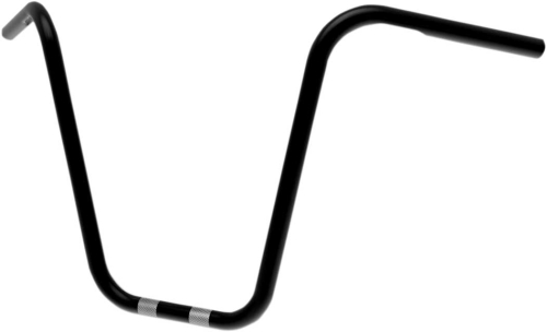 Khrome Werks - Khrome Werks 1in. Narrow Ape Hanger Handlebar - Dimpled - 16in. - Black - 300826