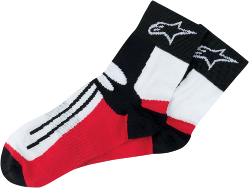 Alpinestars - Alpinestars Road Racing Ankle Length Socks - 4703011-30-L/XL - Red/White - Lg-XL