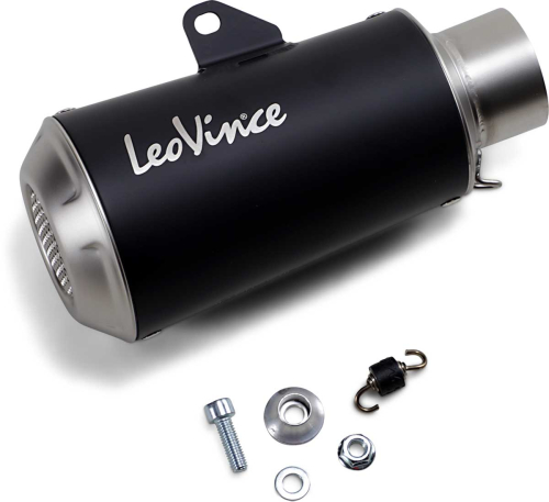 Leo Vince - Leo Vince LV-10 Universal Slip-On - 54mm x 2-1/4in. Inlet -  Black Muffler - 9746BU