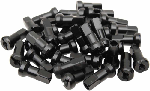 Moose Racing - Moose Racing MX1 Billet Spoke Nipples - 8 Gauge - Black - 24-810