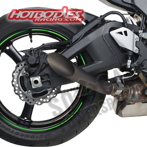 Hotbodies Racing - Hotbodies Racing Megaphone Slip-On Exhaust - Black - 51101-2101