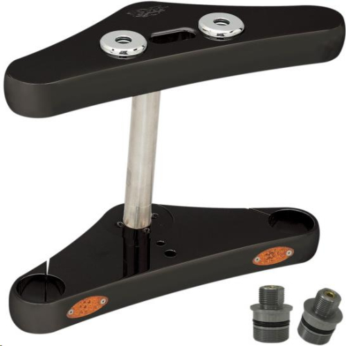 Pro-One Performance - Pro-One Performance 41mm Blind Top Triple Tree with Lights - 0 Deg. Rake - Black - 107110B