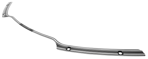 Arlen Ness - Arlen Ness 10-Gauge Billet Windshield Trim - Black - 03674