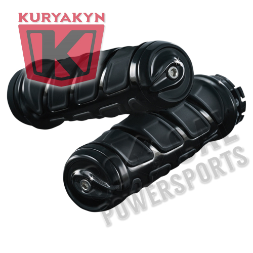 Kuryakyn - Kuryakyn Kinetic Grips - Gloss Black - 6351